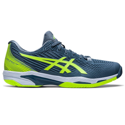 ASICS Men's Solution Speed FF 2 6.5 Steel Blue/Hazard Green