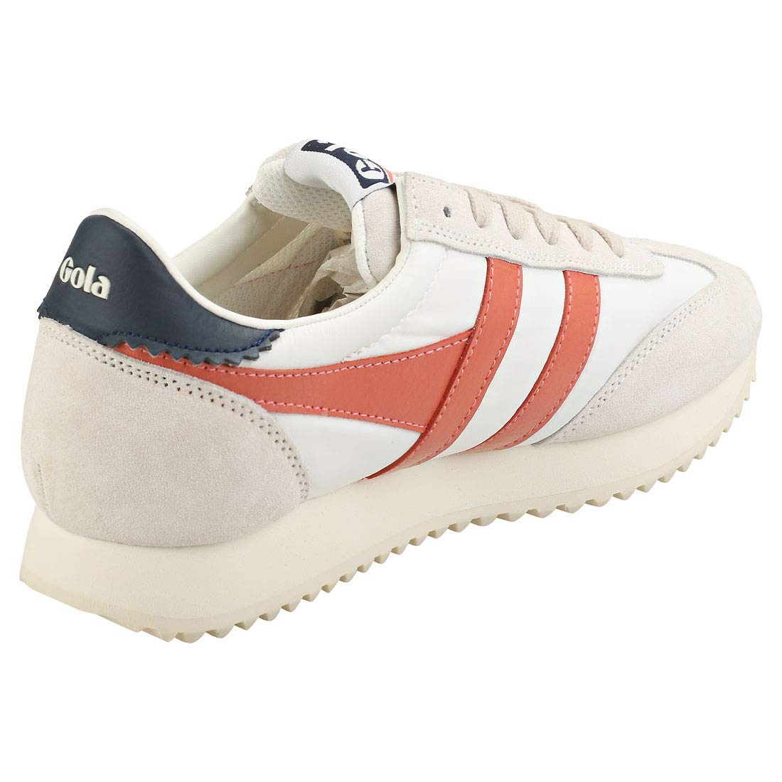 Gola Boston 78 Off-White/Hot Coral/Navy 5 B (M)