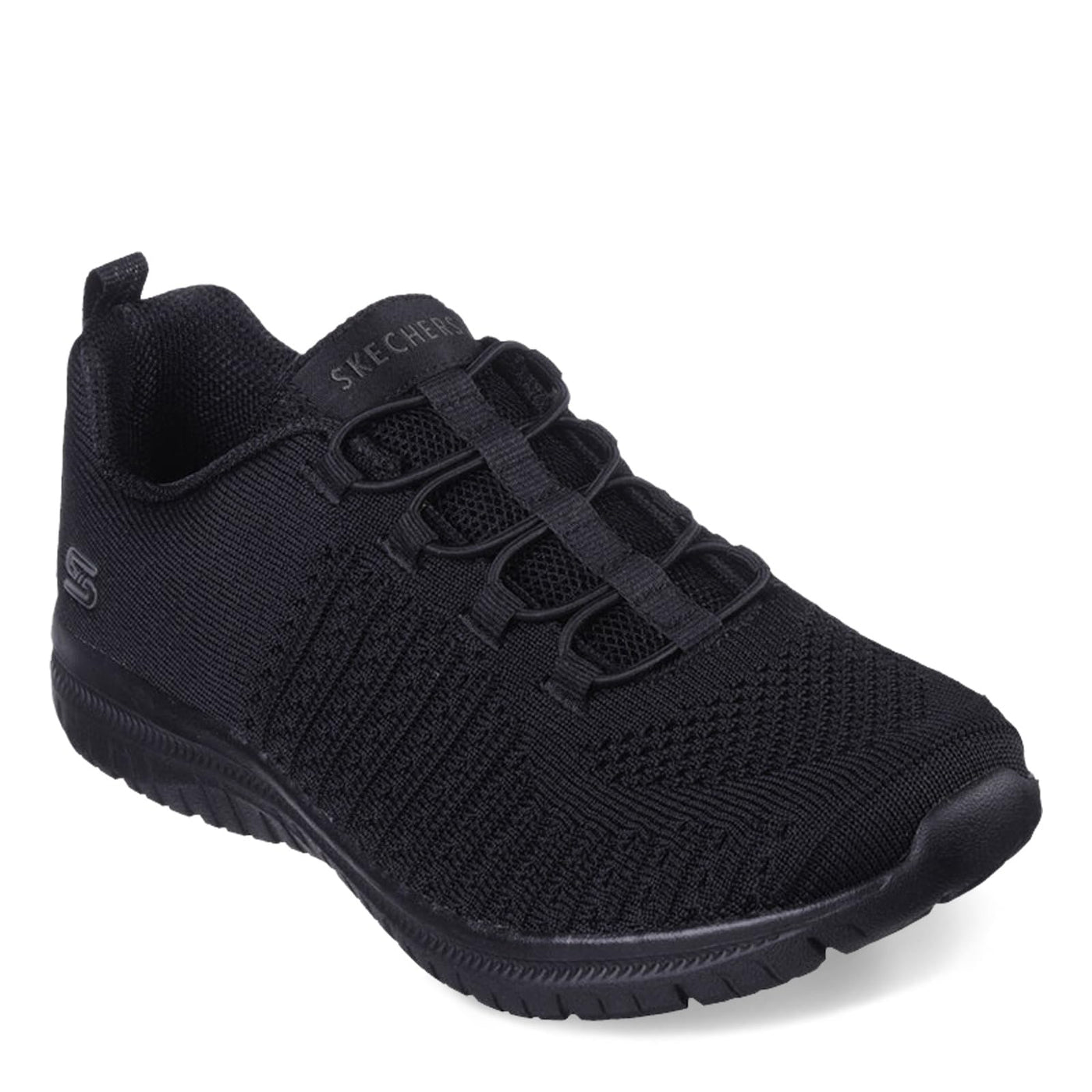 Skechers Women's Virtue Sneaker, Black/Black=BBK, 8