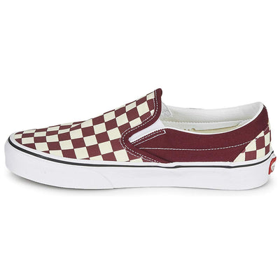 Vans Men's Classic Slip On, (Checkerboard) Port Royale/True White, Size 6