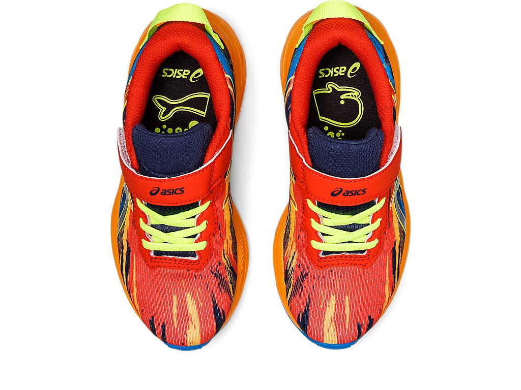 ASICS Kid's PRE Noosa TRI 13 Pre-School Running Shoes 10 Little Kid Cherry Tomato/Safety Yellow