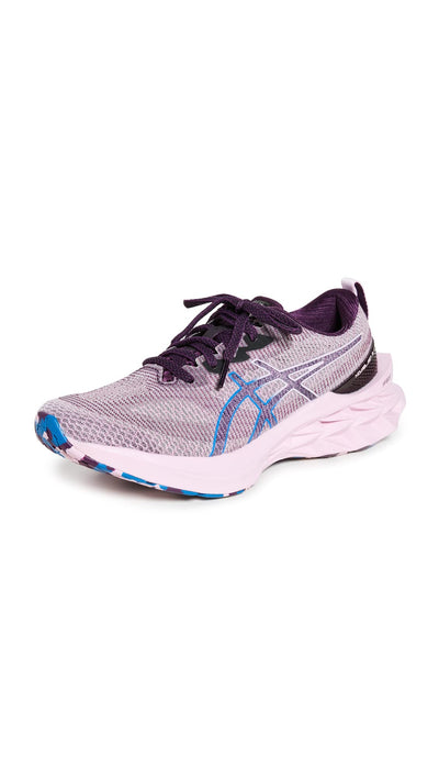 ASICS Women's NOVABLAST 2 LE Running Shoes 12 Deep Plum/Barely Rose