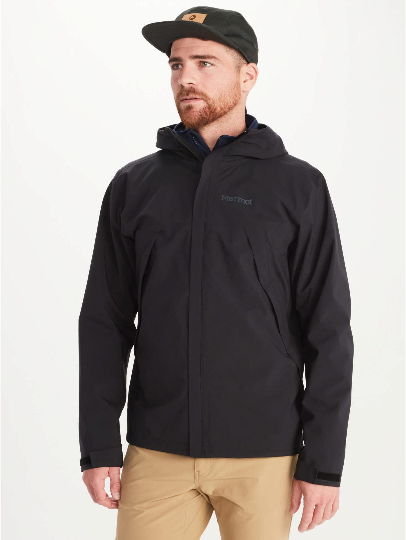 MARMOT Men's PreCip Eco Pro Jacket | Breathable, Recycled, Waterproof, Black, X-Large