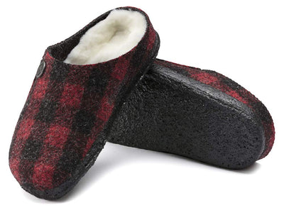 Birkenstock Zermatt Shearling Narrow Kids (2, Plaid Red)