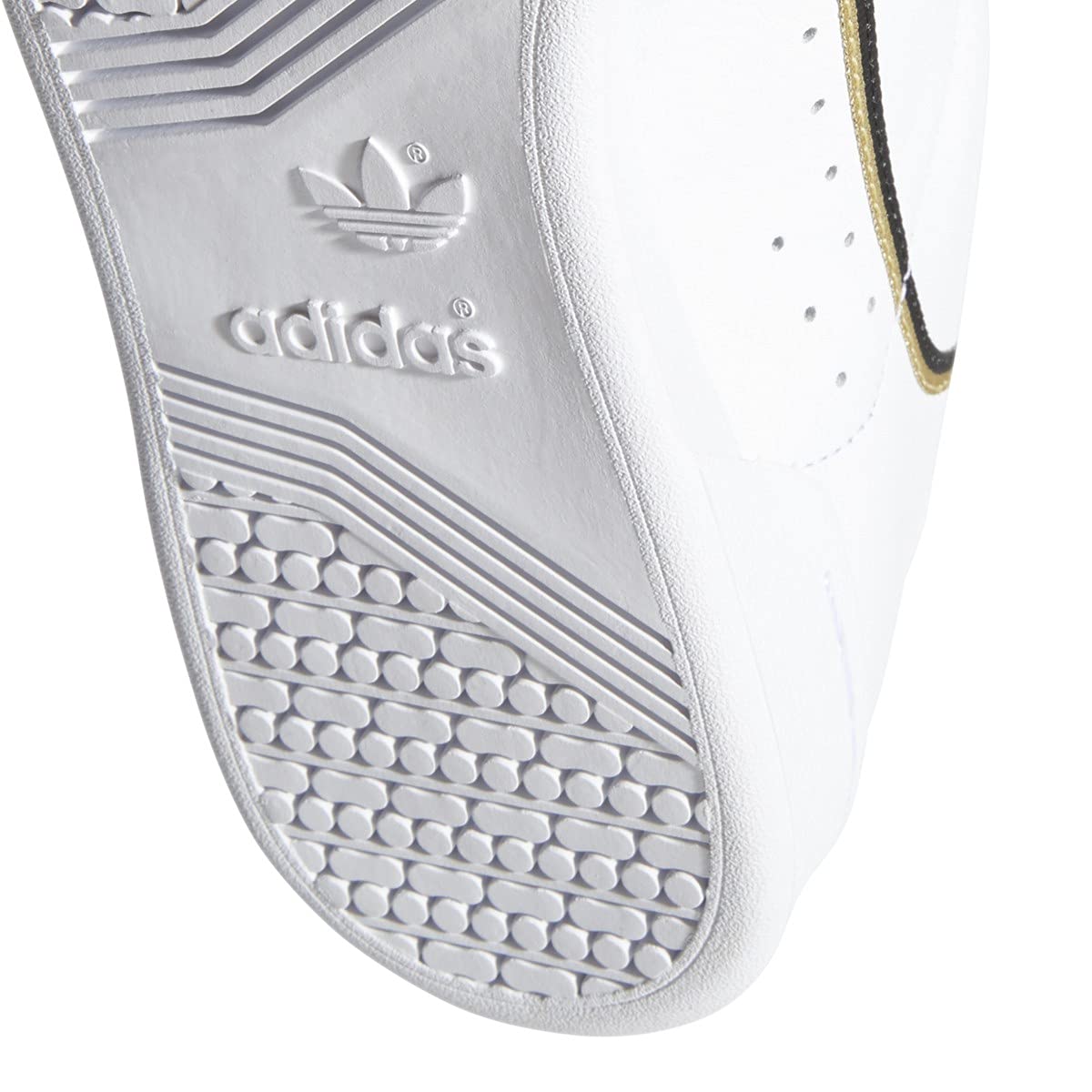 Adidas Men's Continental 80 Gymnastics Shoe, Cloud White/Core Black/Gold Metallic, 11