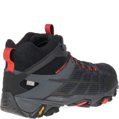 Merrell Men's Moab FST 2 MID WP Hiking Shoe, Black/Granite, 09.5 M US