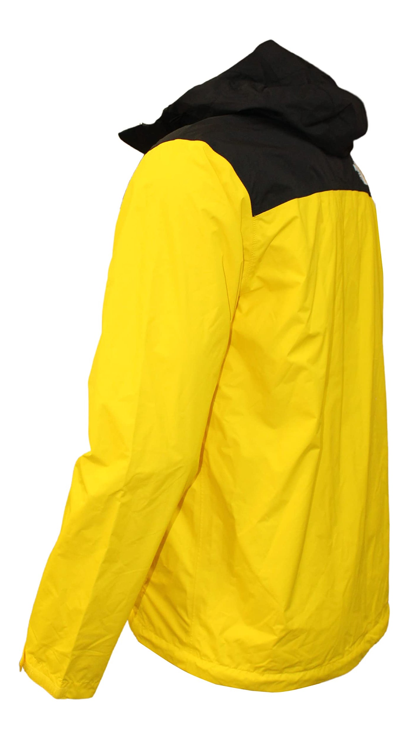 THE NORTH FACE Men's Venture 2 Dryvent Waterproof Hooded Rain Shell Jacket (Small, Yellow/Tnf Black)