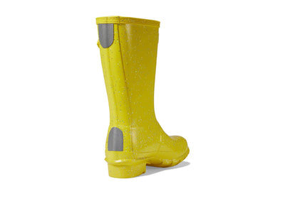 Hunter Original Giant Glitter Wellington Boots (Little Kid/Big Kid) Illuminating Yellow 1 Little Kid M