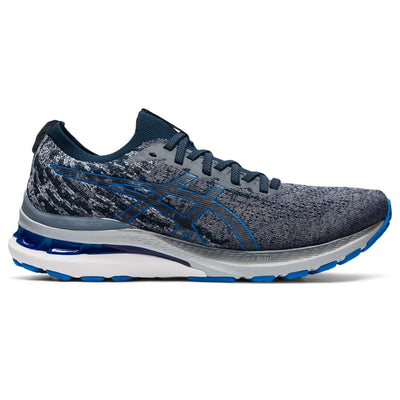 ASICS Men's Gel-Kayano 28 Mesh Knit Running Shoes, 7.5, Carrier Grey/Electric Blue