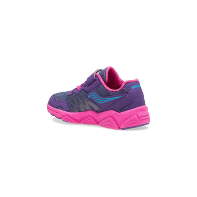 Saucony Kids' Flash A/C Sneaker, Purple, 5 W US Little Kid