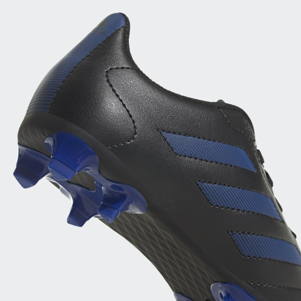 adidas Kids Goletto VII Firm Ground Cleats Soccer Shoe, Core Black/Royal Blue/Core Black, 10 US Unisex Toddler