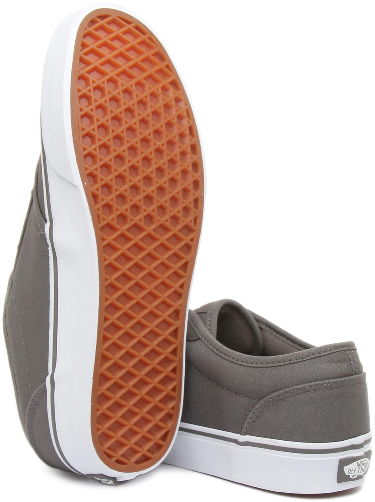 Vans Men's Atwood Canvas Trainers Sneaker, Canvas Pewter White, 10.5 M US