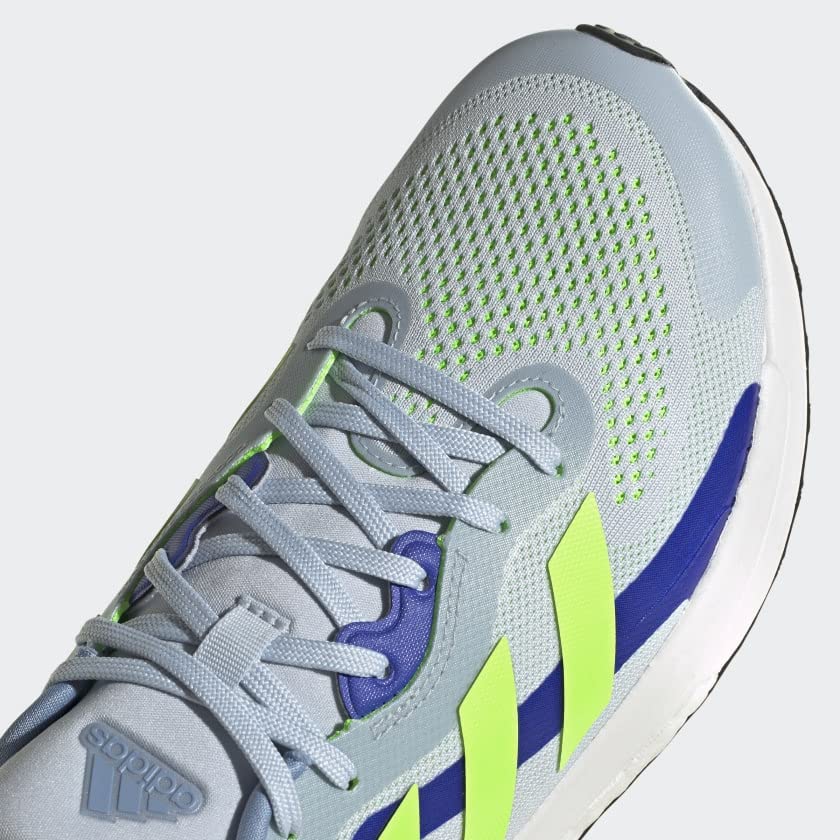 adidas Women's Solar Glide 4 St Running Shoe 7.5 Halo Blue/Signal Green/Sonic Ink