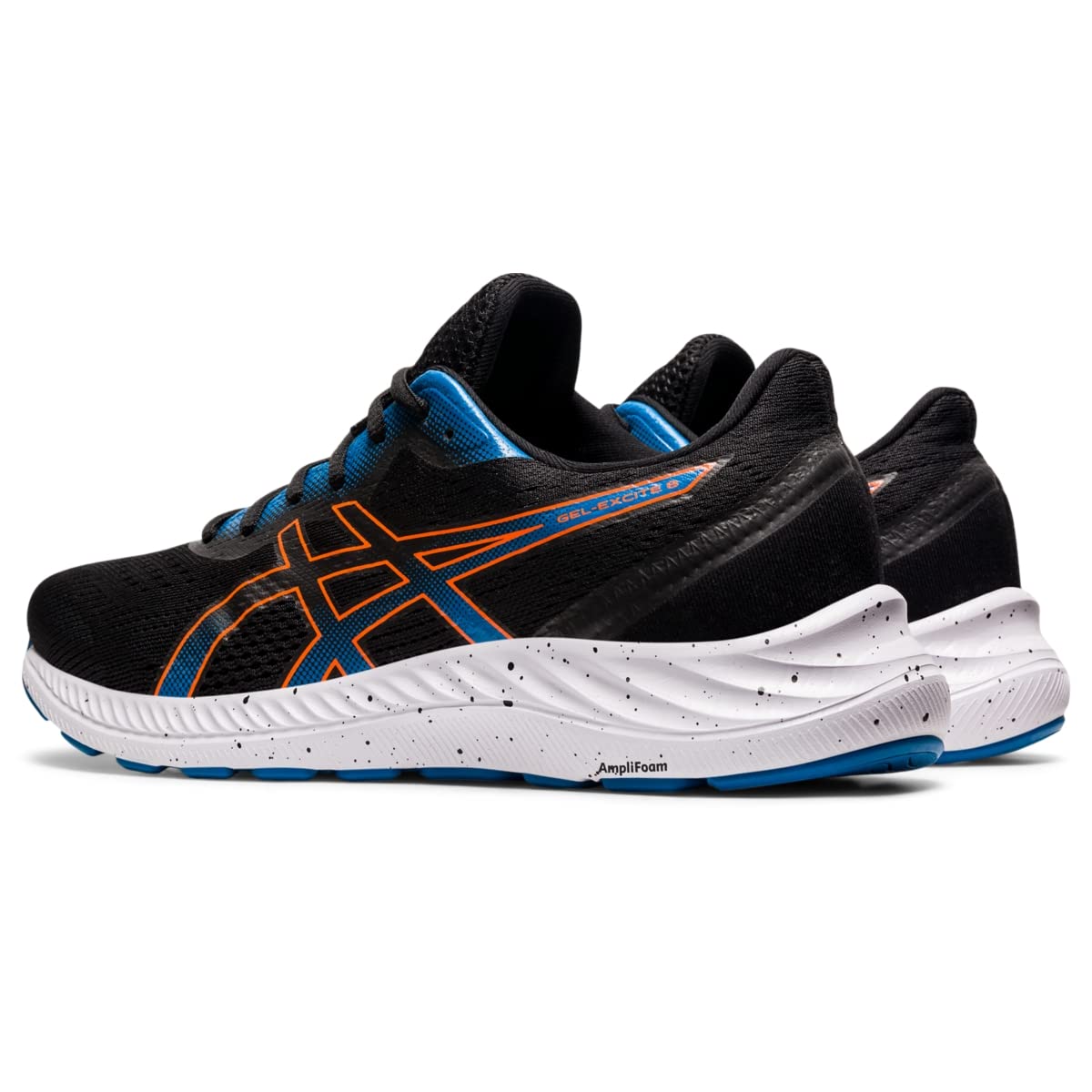 ASICS Men's Gel-Excite 8 Running Shoes, 9.5, Black/Marigold Orange