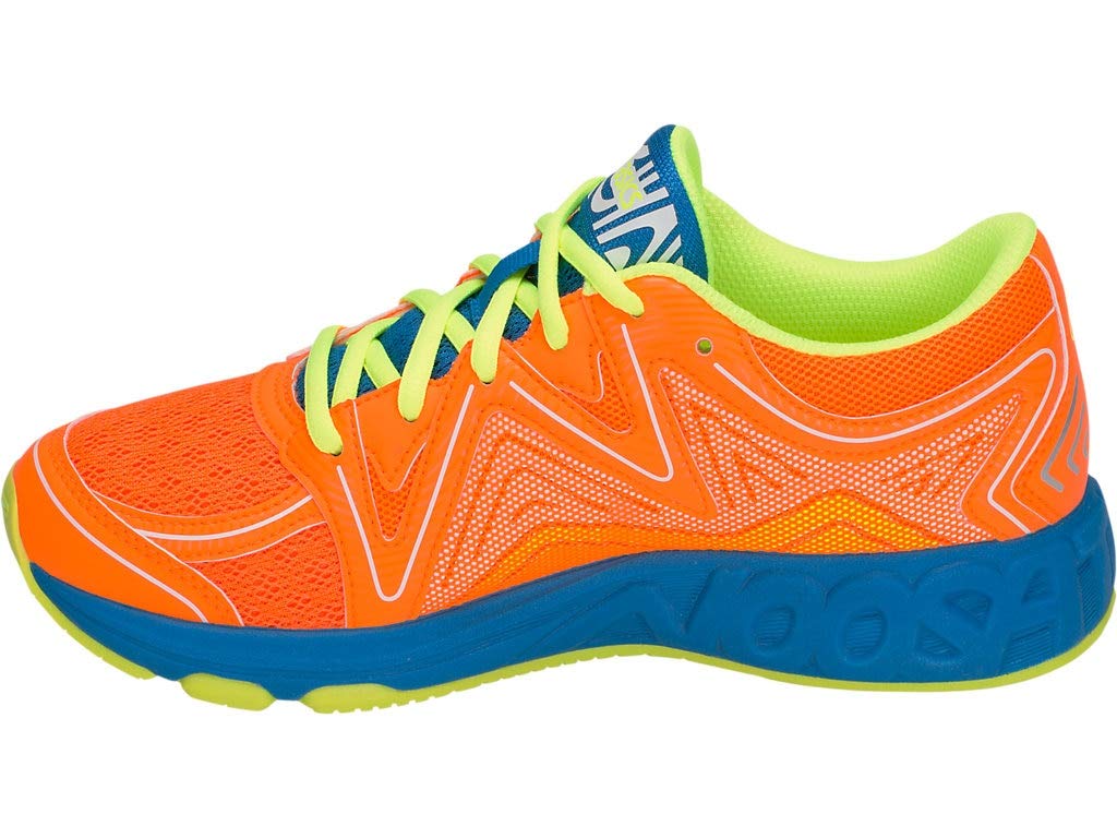 ASICS Kid's Noosa GS Running Shoes, 3.5M, Shocking Orange/Flash Yellow