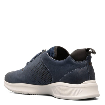 Florsheim Men's, Studio Perf Lace-Up Sneaker 14 Navy Nubuck/White Sole