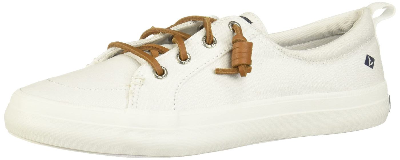 Sperry Crest Vibe Canvas White 1 8.5 M (B)