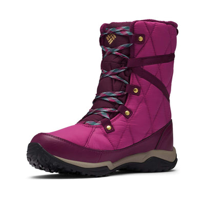 Columbia Women's Cascara Omni-Heat Snow Boot 6 Dark Fuchsia/River Blue