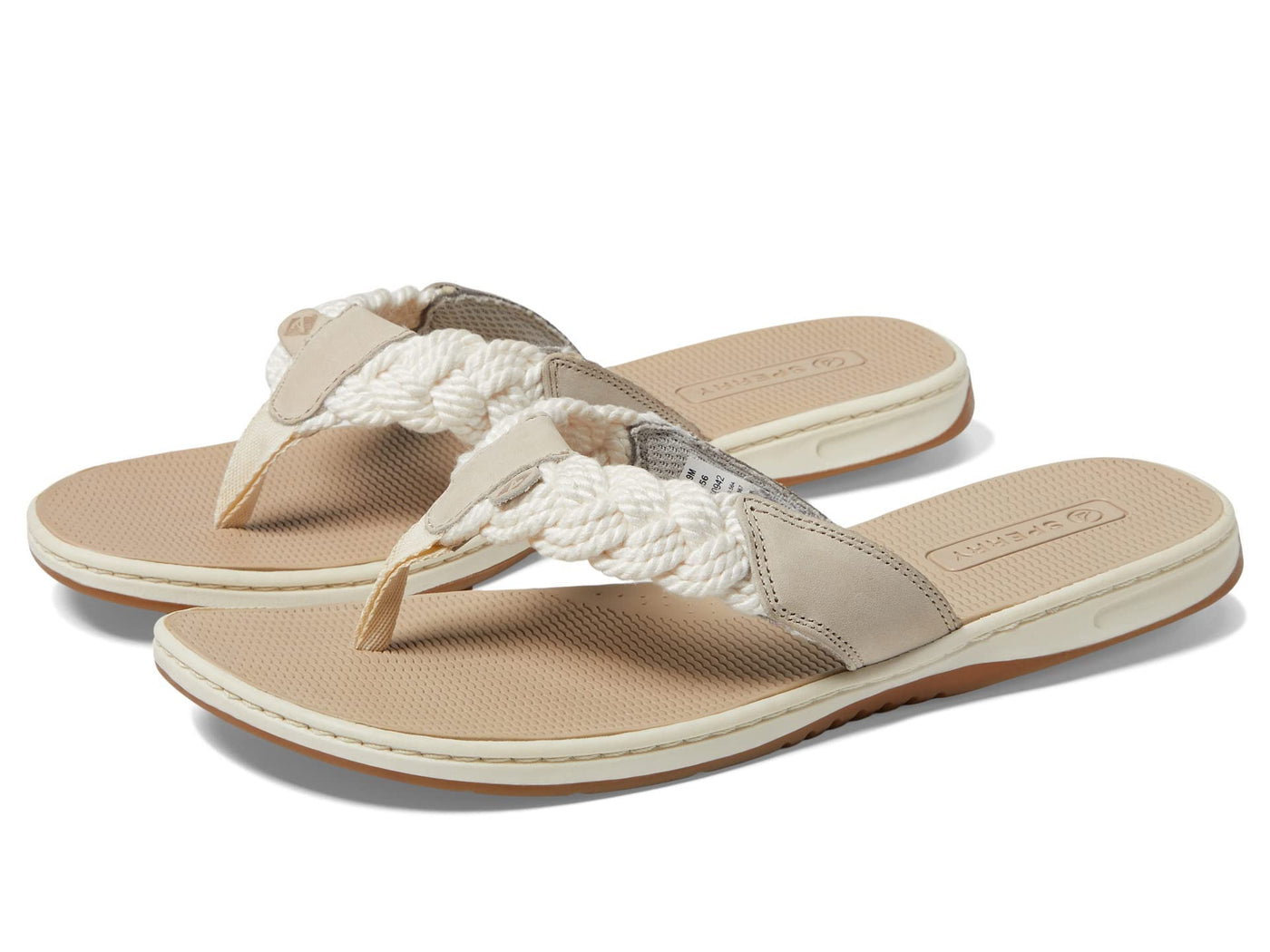 Sperry Women's Parrotfish Flip-Flop 5.5 Off-white