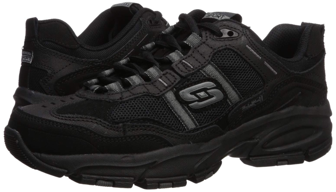 Skechers Sport Men's Vigor 2.0 Trait Memory Foam Sneaker, Black, 11 Wide US