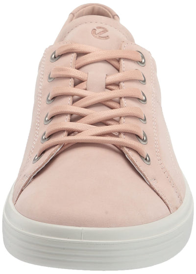 ECCO Women's Soft Classic Lace Sneaker 6-6.5 Rose Dust Nubuck