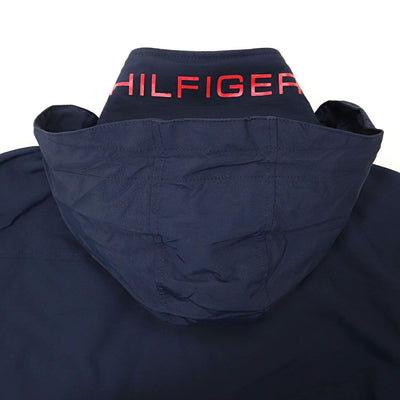 Tommy Hilfiger Men's Lightweight Waterproof Regatta Bomber Jacket Standard Large Sailor Navy