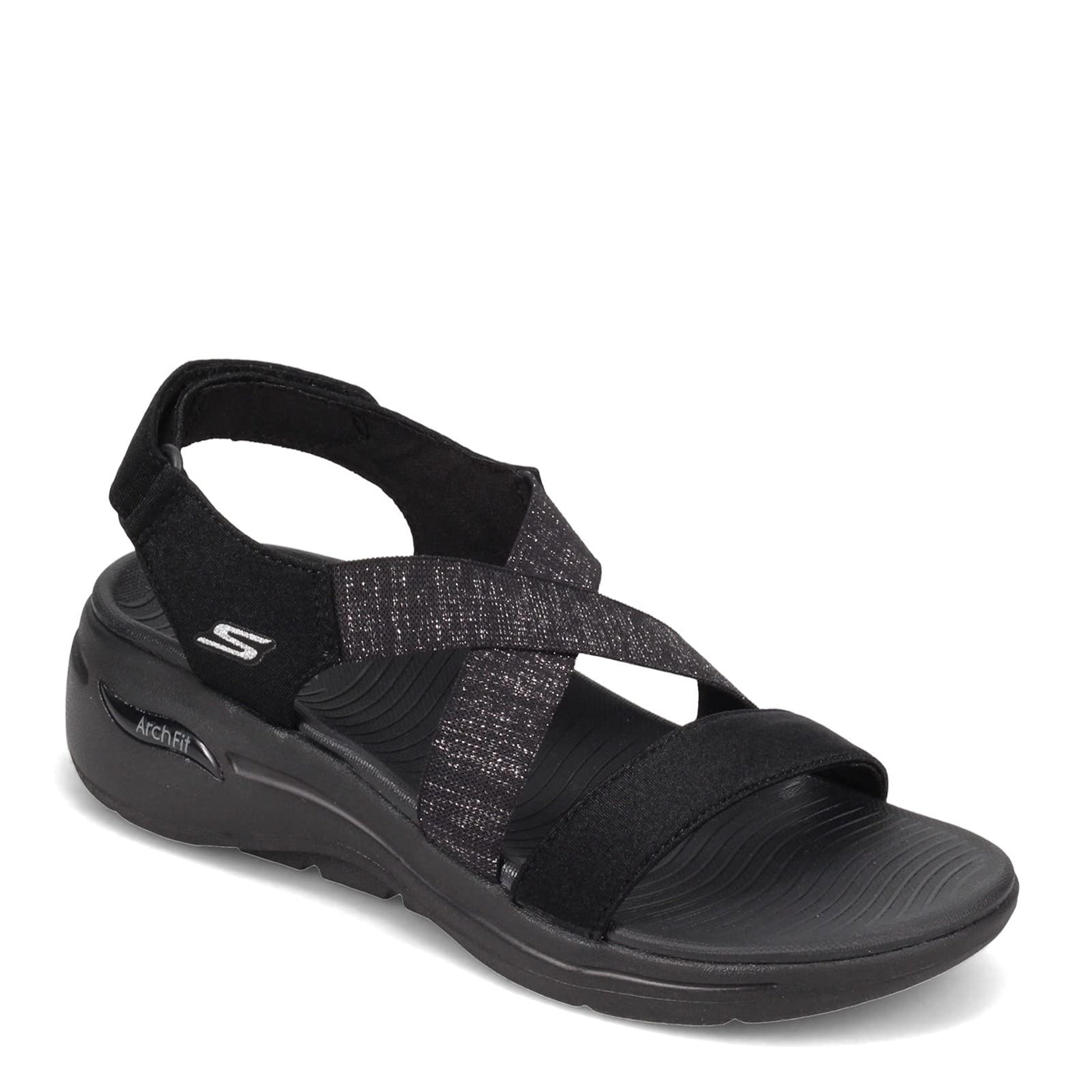 Skechers Go Walk Arch Fit Cross Band Quarter Strap Black 11 B (M)