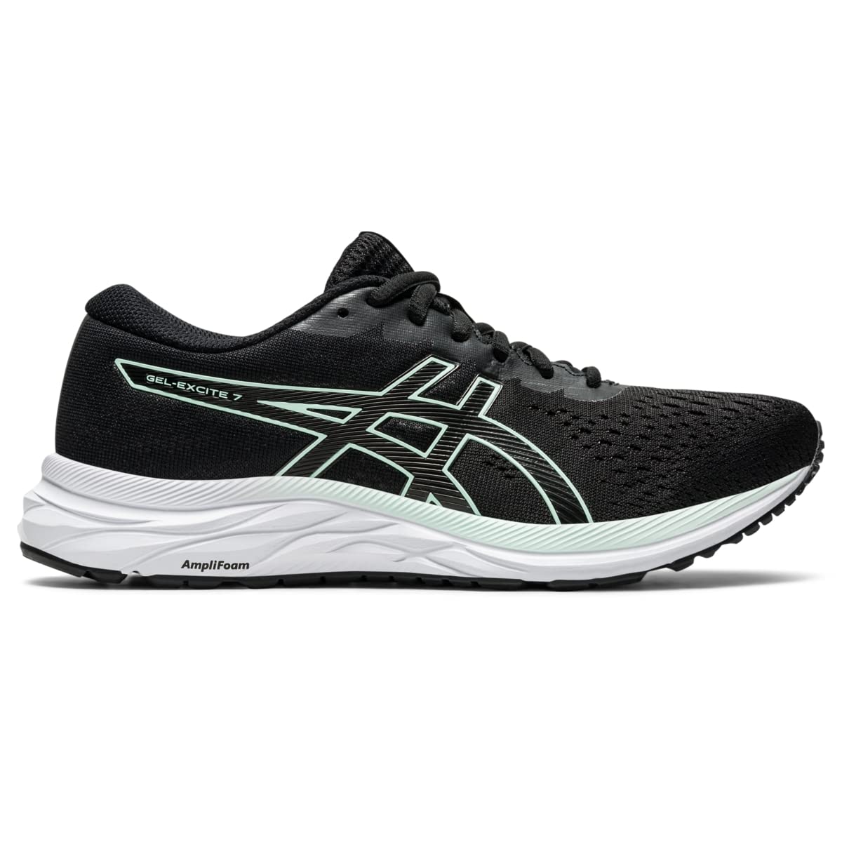 ASICS Women's Gel-Excite 7 Running Shoes, 9.5, Black/BIO Mint