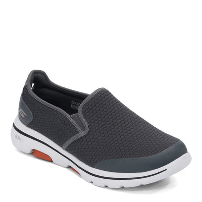 Skechers Men's Gowalk 5-Elastic Stretch Athletic Slip-on Casual Loafer Walking Shoe Sneaker, Charcoal, 10