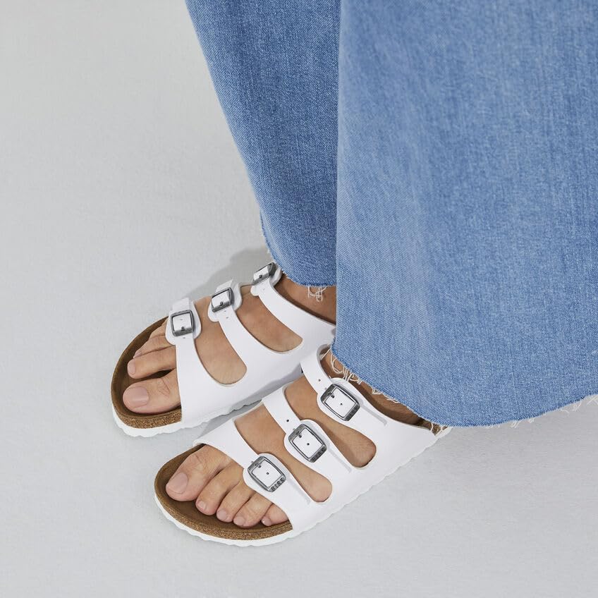 Birkenstock Florida Sandals WHITE BIRKO-FLOR EU 41 / US 10-10.5