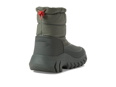 Hunter Intrepid Short Snow Boots for Women - Textile and Synthetic Upper, Cinch Closure at Cuffs, and Round Toe Silhouette Urban Grey 10 M