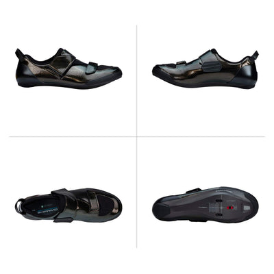 SHIMANO SH-TR901 Pro Triathlon Racing Shoe Dedicated to Speed and Efficiency, Black Pearl, 4-4.5 Men (EU 37)