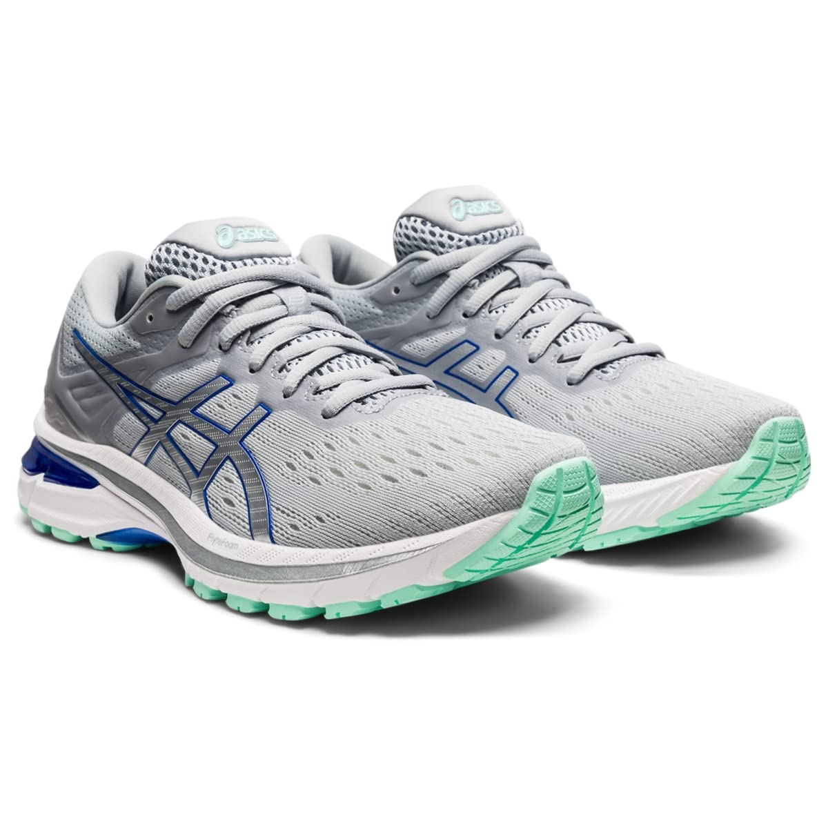 ASICS Women's GT-2000 9 Running Shoes, 9.5, Piedmont Grey/Pure Silver