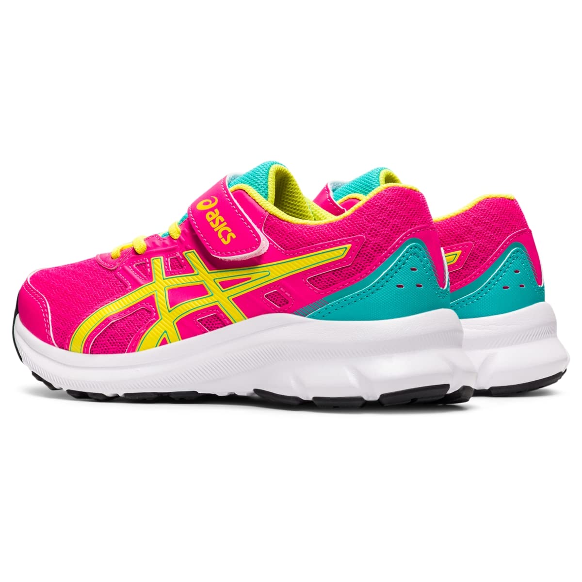 ASICS Kid's JOLT 3 Pre-School Running Shoe, 3, Pink GLO/Sour Yuzu