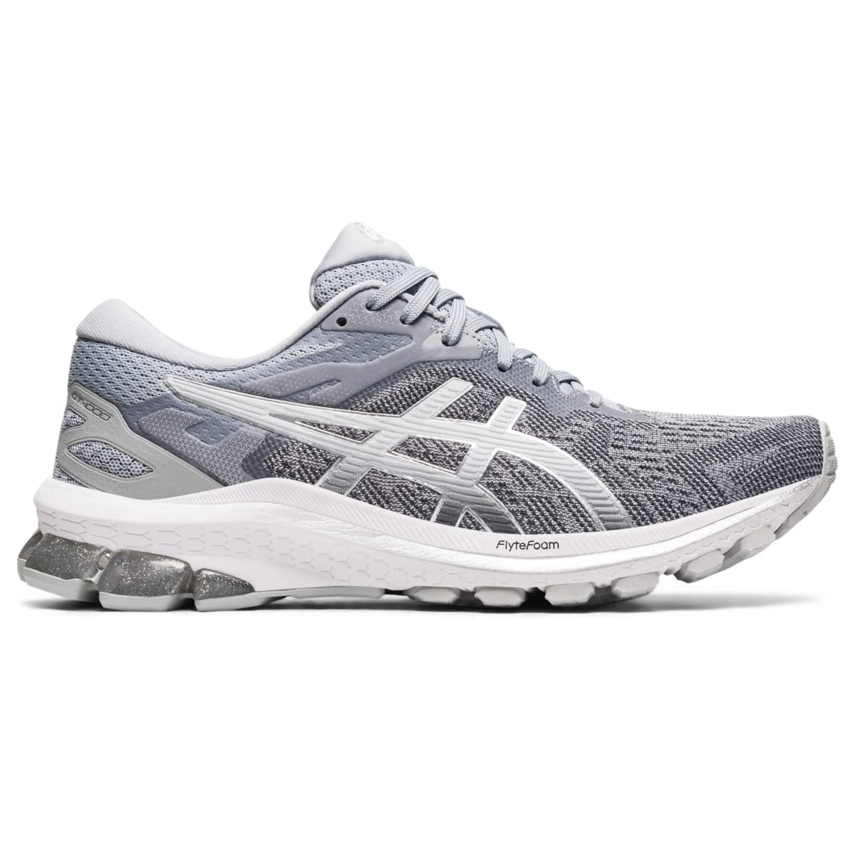 ASICS Women's, GT-1000 10 Running Shoe 7 Piedmont Grey/Pure Silver