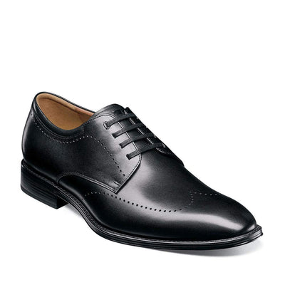 Florsheim Men's Amelio Perf Wing Tip Oxford 11 Black Smooth