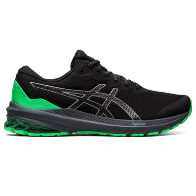 ASICS Men's GT-1000 11 Running Shoes, 12.5, Black/New Leaf