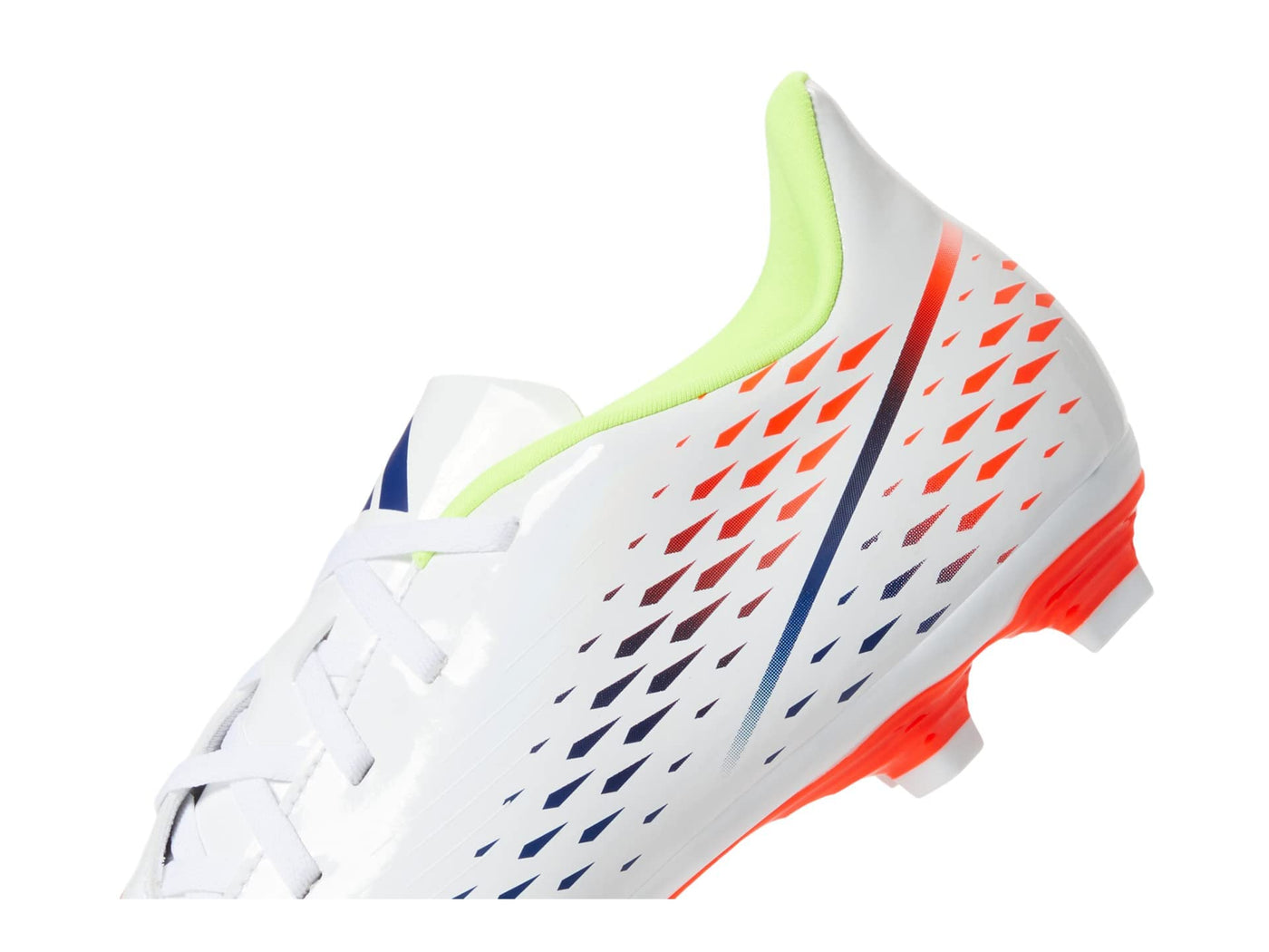 Adidas Predator Edge.4 S FxG Unisex Shoes 9 White/Solar Yellow/Power Blue