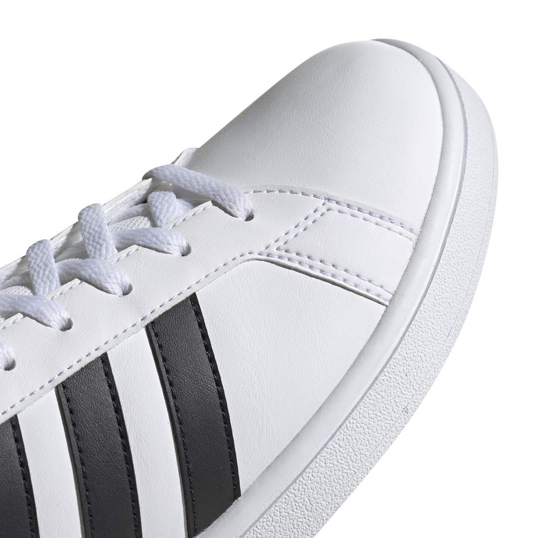 adidas Men's Grand Court Sneaker, Ftwr White-core Black-dark Blue, 5.5