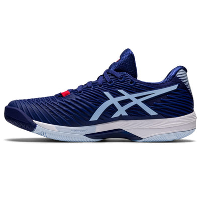 ASICS Solution Speed FF 2 Tennis Shoes for Women - Traditional Lace-up Closure - PU Upper Dive Blue/Soft Sky 11 B - Medium