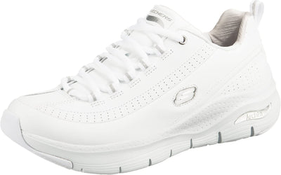 Skechers Sport Arch FitCiti Drive Womens Sneaker 95 CD US WhiteSilver