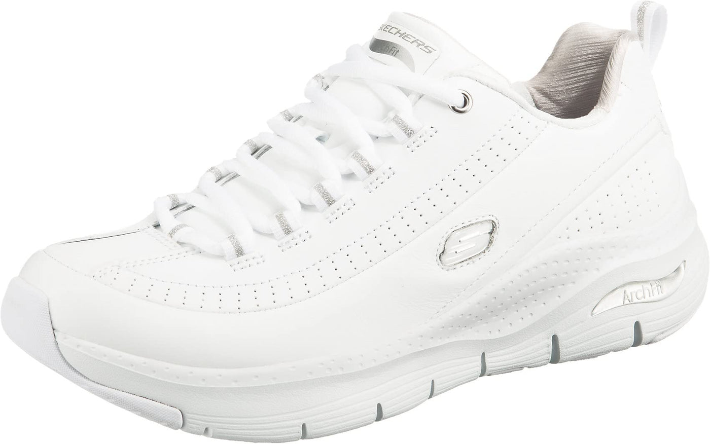 Skechers Sport Arch FitCiti Drive Womens Sneaker 85 CD US WhiteSilver