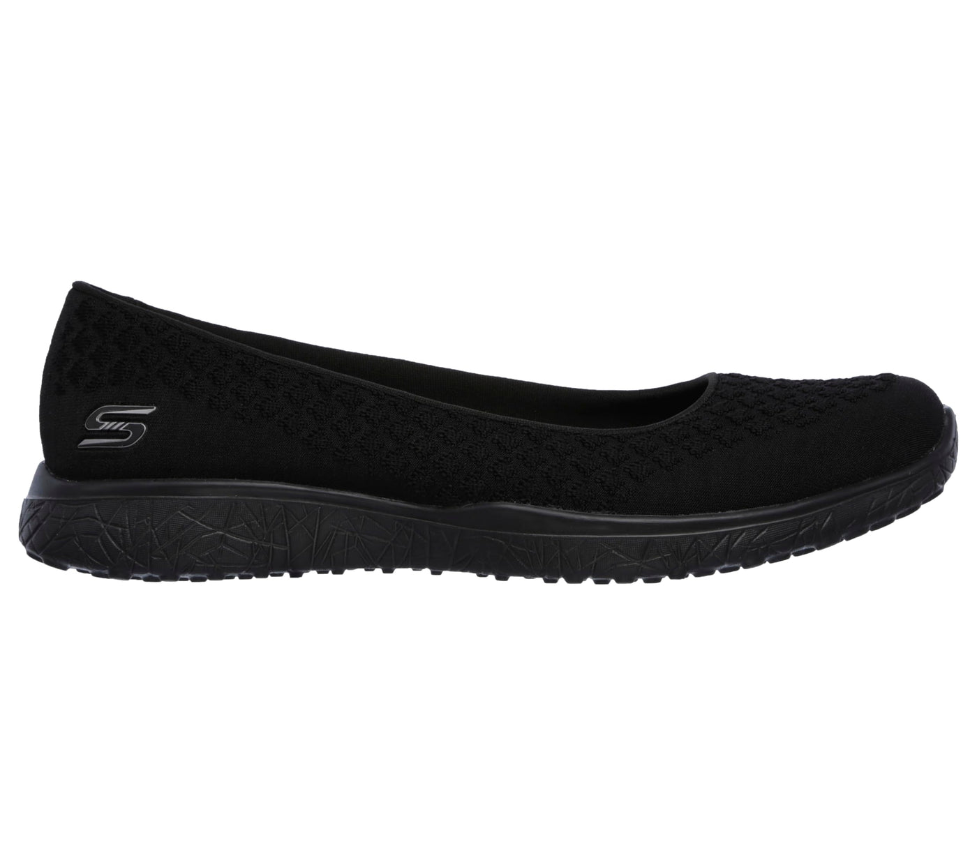 Skechers Women's Microburst One up Fashion Sneaker,black,6.5 W US