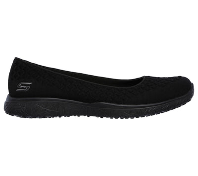 Skechers Women's Microburst One-up Sneaker 7.5 Black