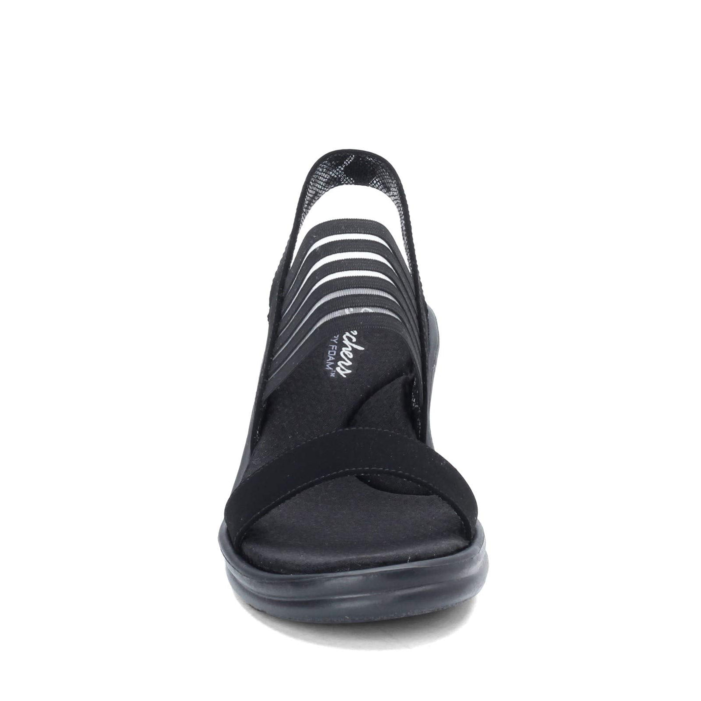 Skechers Cali Women's Rumblers-Sci-Fi Wedge Sandal, Black, 9 W US