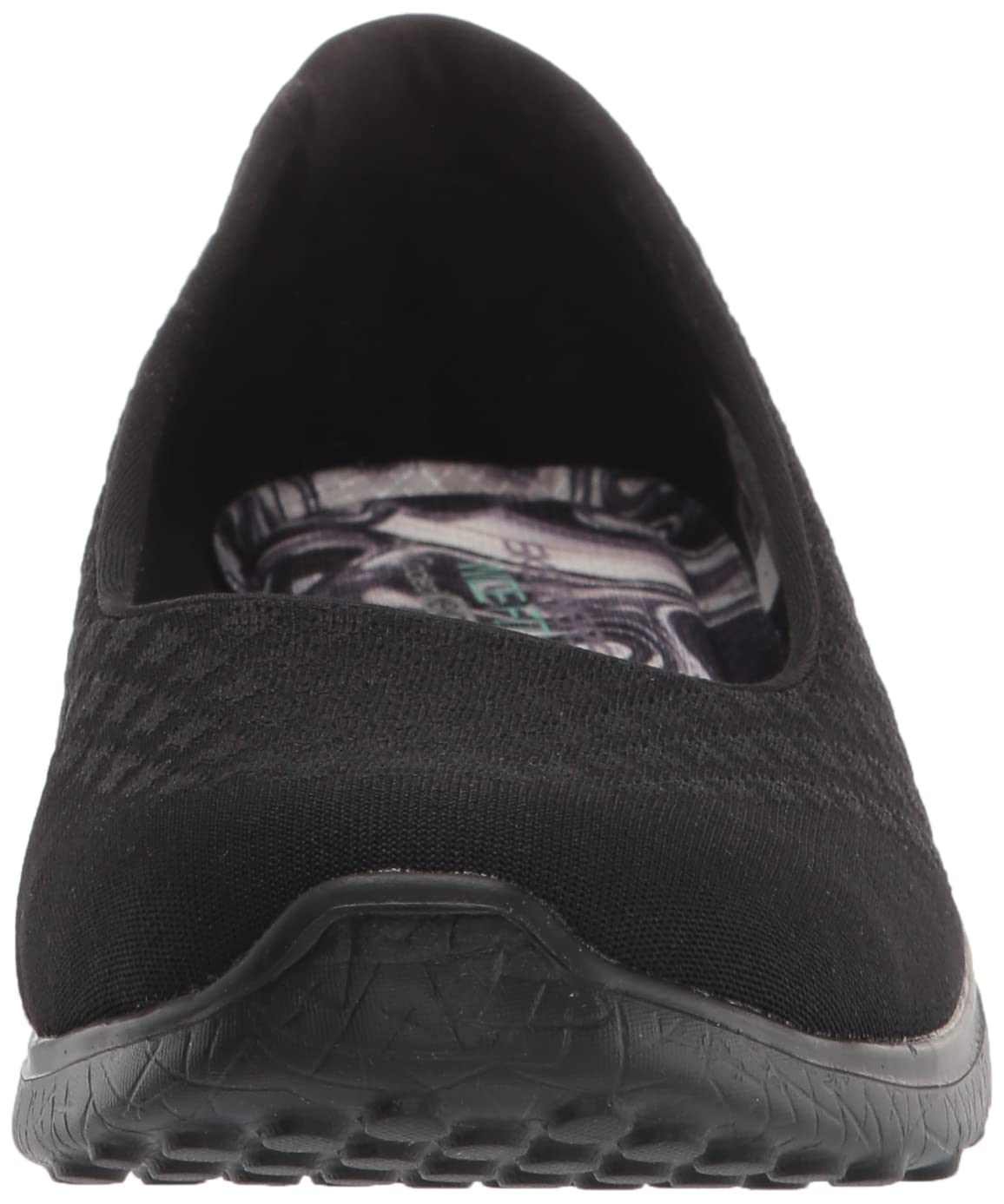 Skechers Women's Microburst One-up Sneaker 10 Wide Black