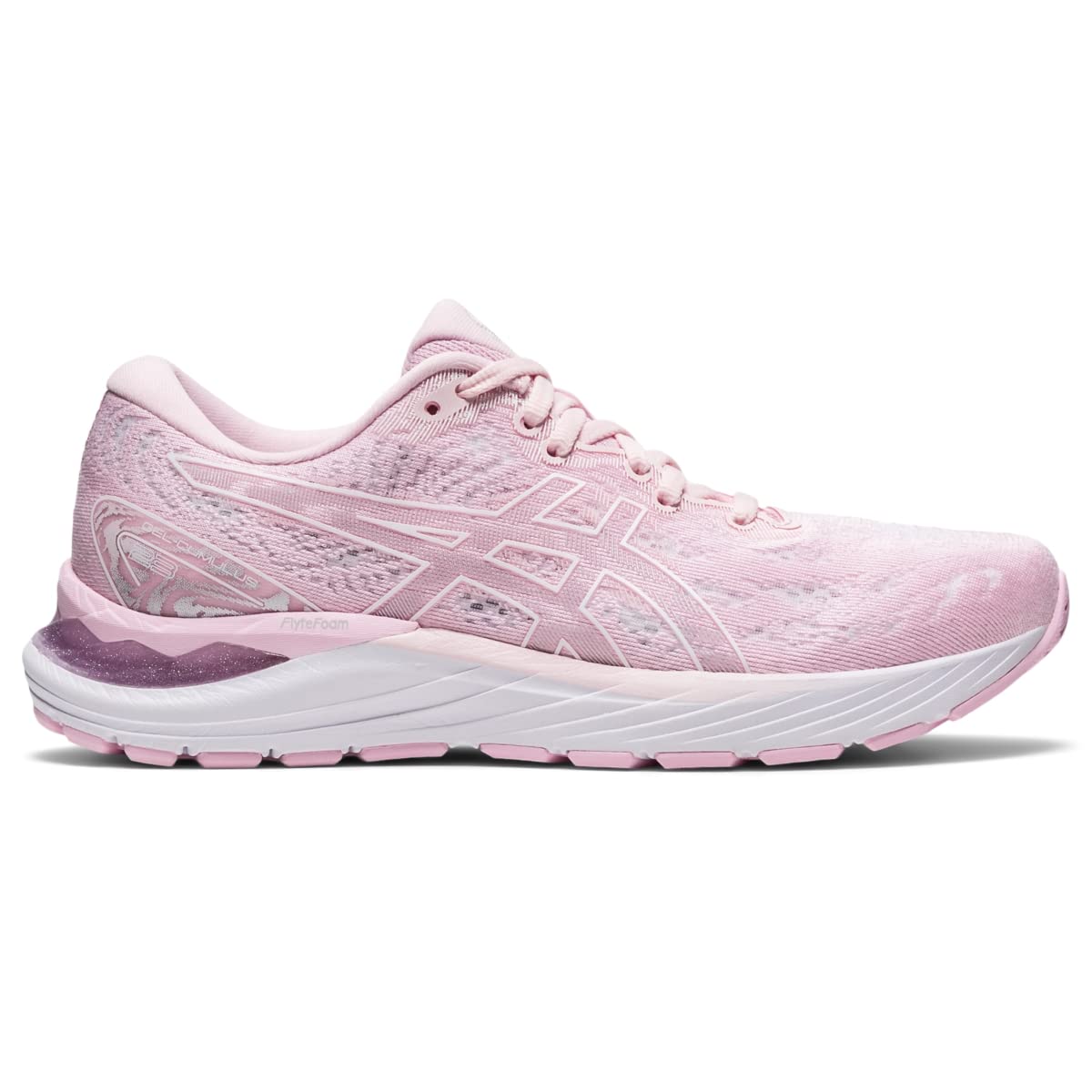 ASICS Women's Gel-Cumulus 23 Running Shoes, 9, Pink Salt/White