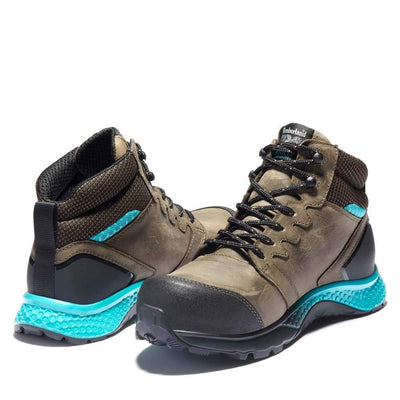 Timberland PRO Women's Reaxion Athletic Hiker Work Shoe Industrial Boot 8.5 Brown/Blue