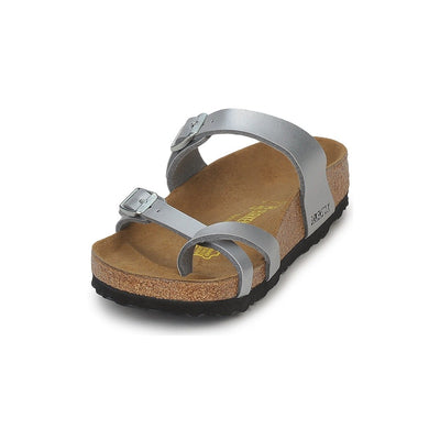 Birkenstock Women's Flip Flop Sandals, Silver Silber, 7.5 UK