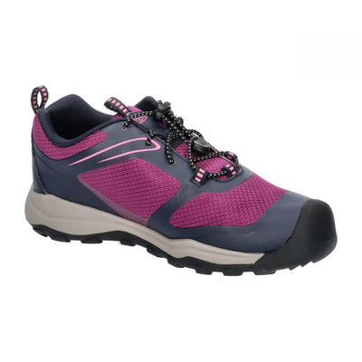 KEEN Wanduro Low Height Waterproof Easy On Durable Hiking Sneakers, Sky Captain/Charisma, 12 US Unisex Little Kid